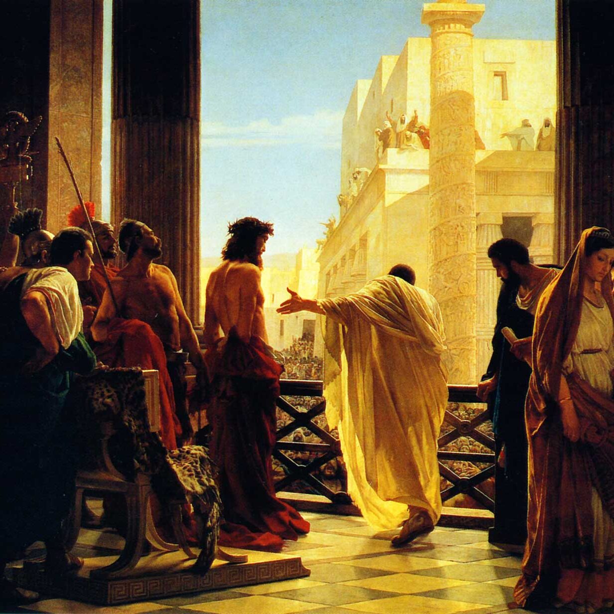 Pontius Pilate with Jesus on Trial