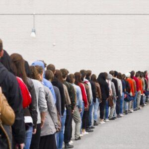 In a Long Line!