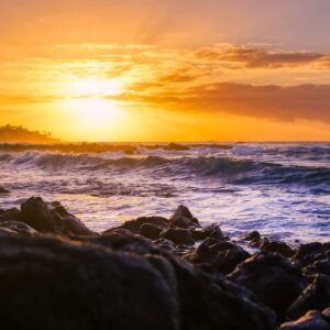 Sunrise over Laie Bay