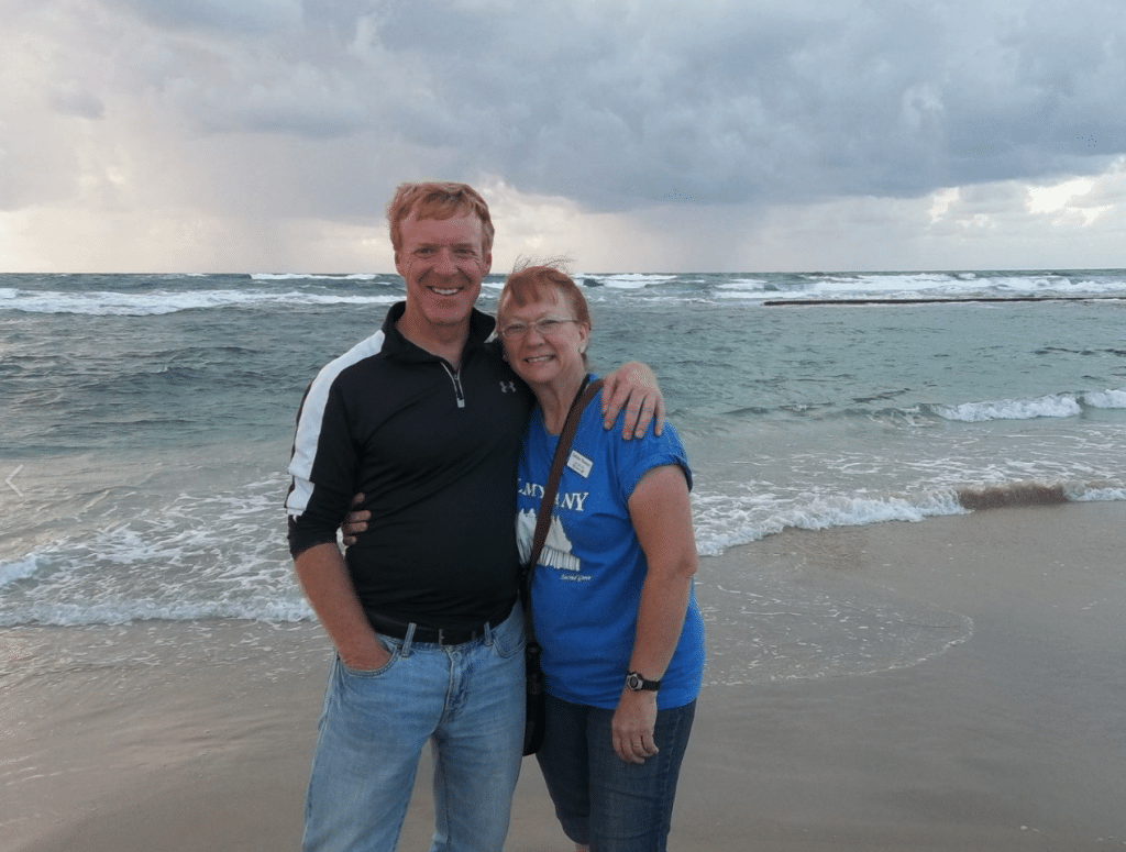 Glenn & Debbie at Mediterranean Sea