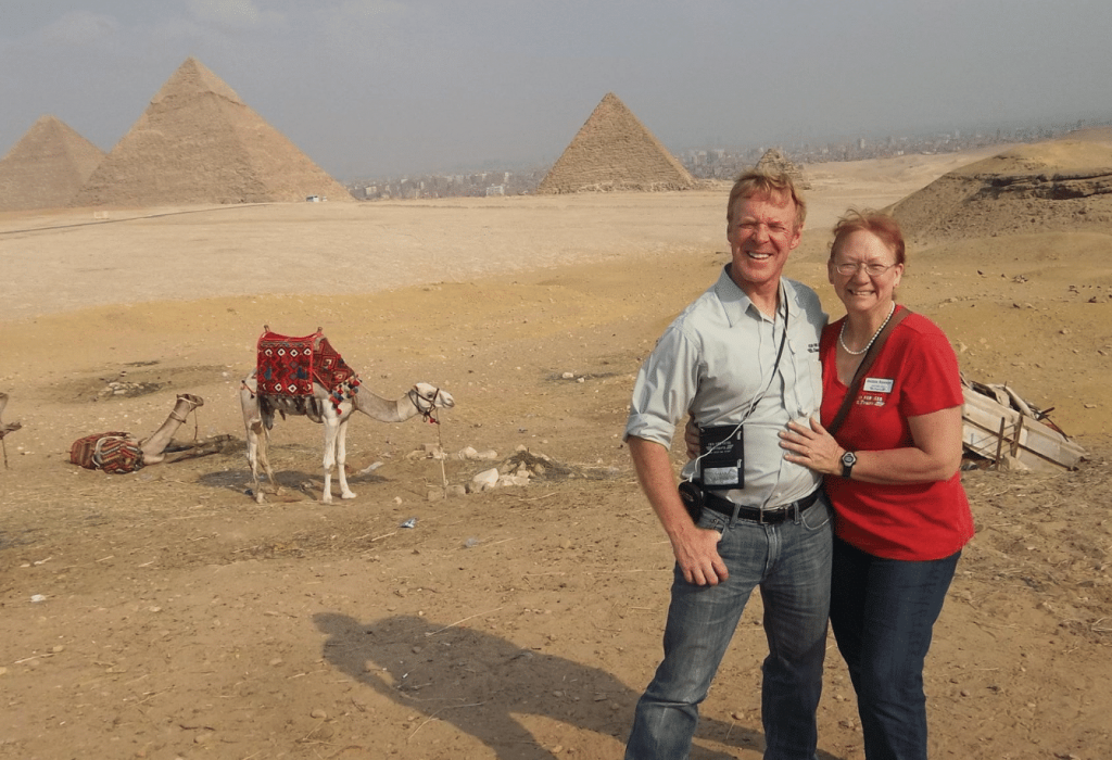 Glenn and Debbie at Pyramids