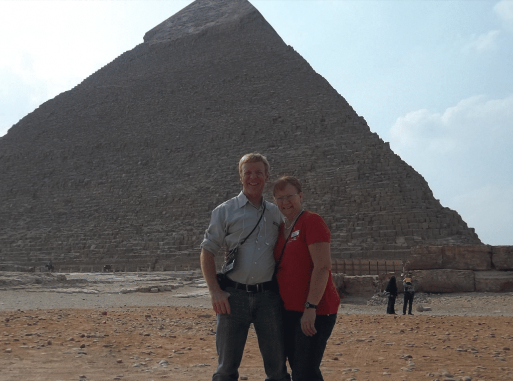 Glenn at the Pyramids of Egypt